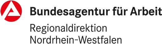 Das Logo der Bundesagentur Regionaldirektion Nordrhein-Westfalen.