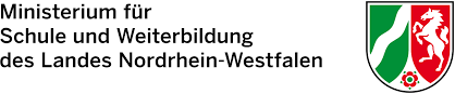 Das Logo vom Ministerium für Schule und Weiterbildung des Landes Nordrhein-Westfalen.